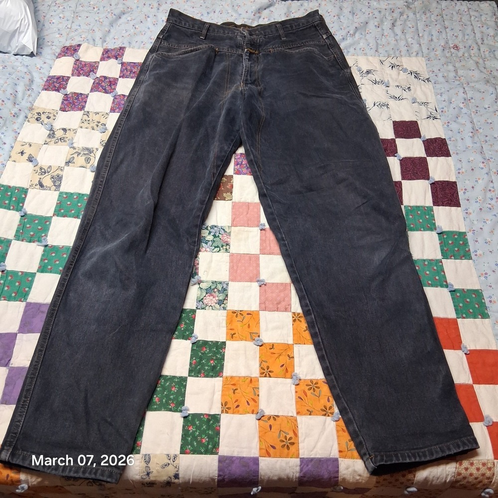 Vintage Marithe Francois Girbaud Dark Blue Jeans Mens‎ Size 30x32 Flat Pockets